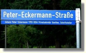 Ilmenau, Straßenschild